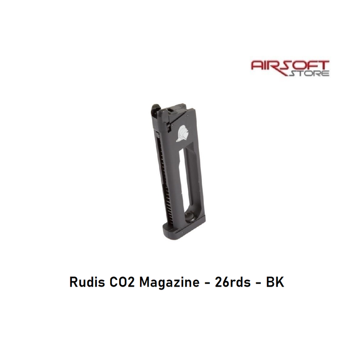 Secutor Rudis Co2 Magazine - 26 Rds - BK
