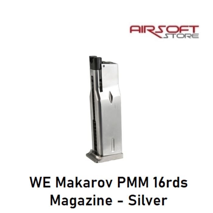 WE (Wei Tech) WE Makarov PMM 16rds Magazine - Silver
