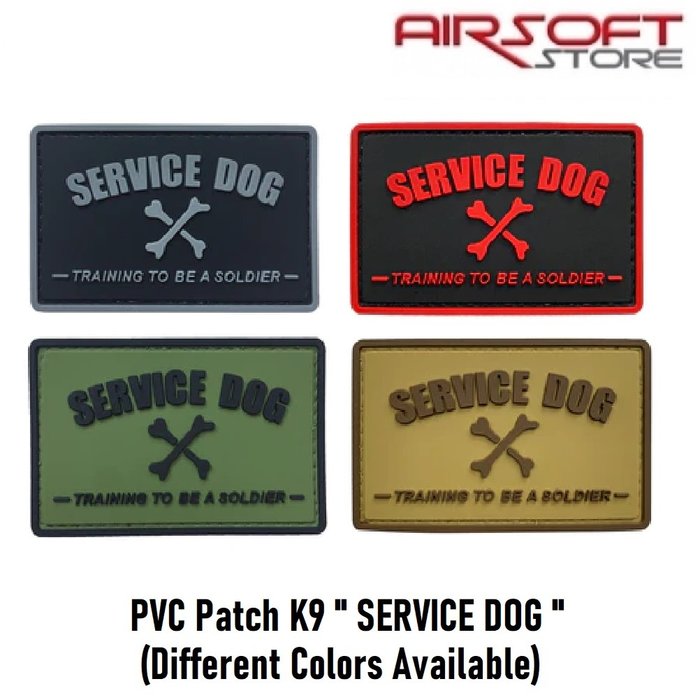 Delta Victor PVC Patch K9 " SERVICE DOG "