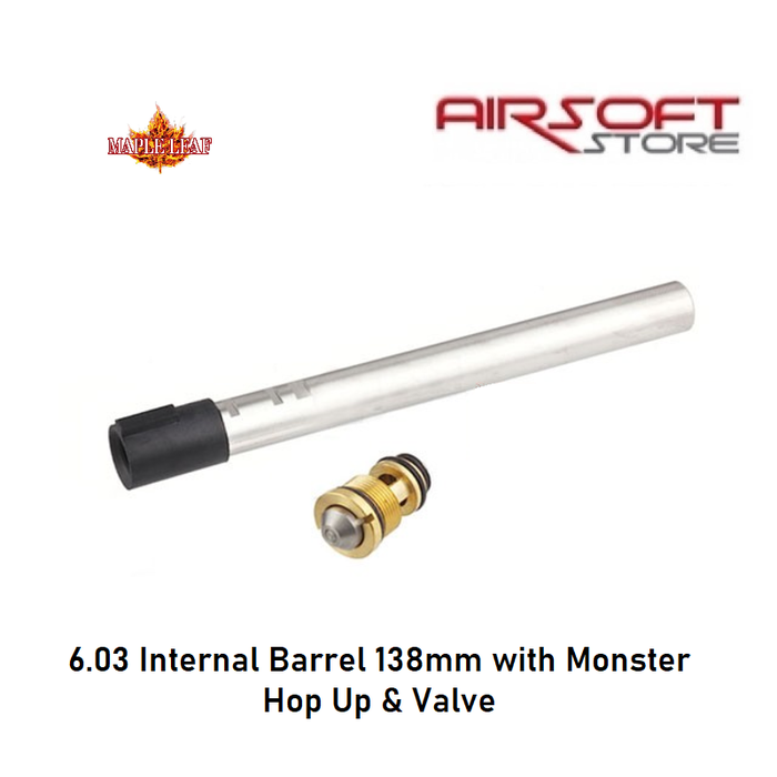 Maple Leaf 6.03 Internal Barrel 138 mm with Monster Hop Up & Valve