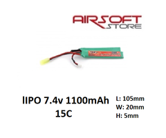 FKB Batterij Lipo 7.4V 1100mah 15C - nunchuck