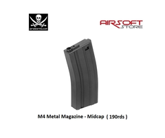 PIRATE ARMS M4 Magazine - Metal - Midcap - 190rds - BK