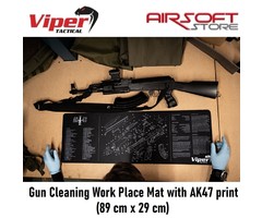 VIPER Gun Cleaning Work Place Mat with AK47 print