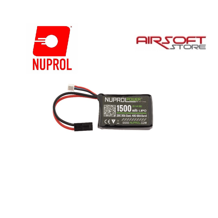 NUPROL Battery Nuprol Lipo 7.4V 1500 mah 20C - Micro