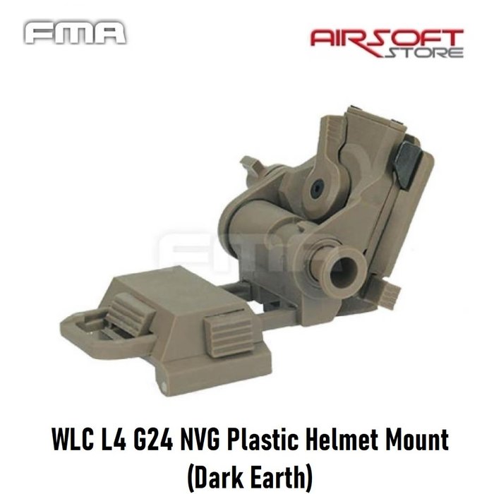 FMA WLC L4 G24 NVG Plastic Helmet Mount (Dark Earth)