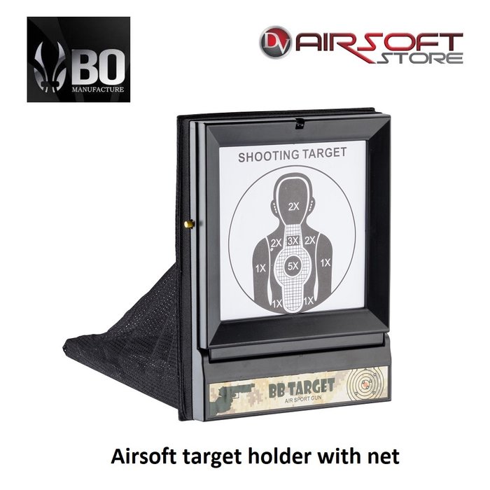 BO Airsoft target holder with net