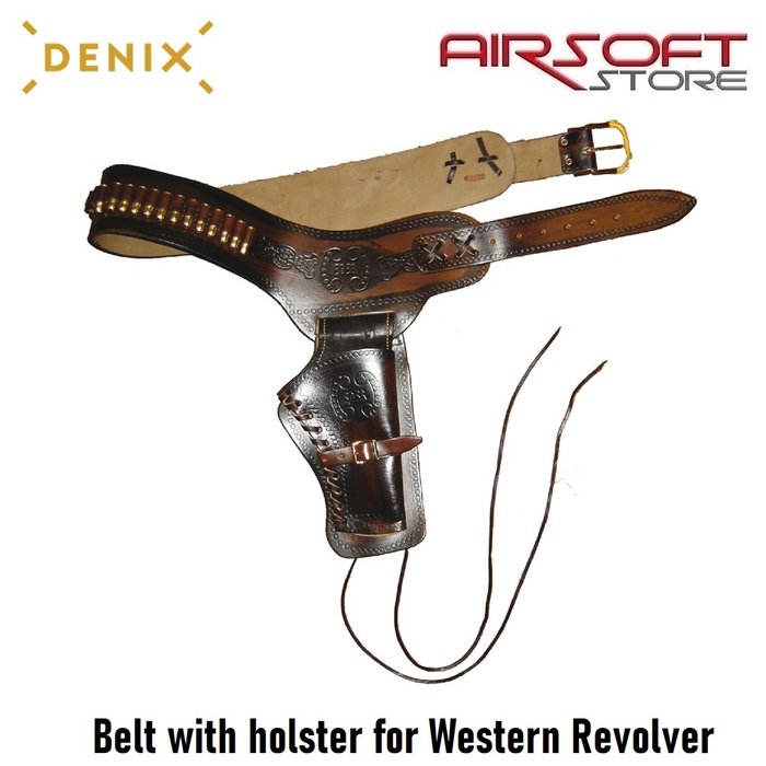 DENIX Belt with holster for Western Revolver