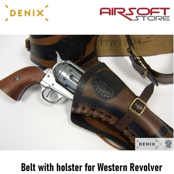 DENIX Belt with holster for Western Revolver
