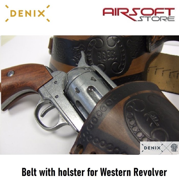 DENIX Belt with holster for Western Revolver