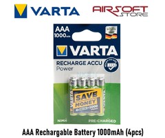 Varta AAA Rechargable Battery 1000mAh (4pcs)