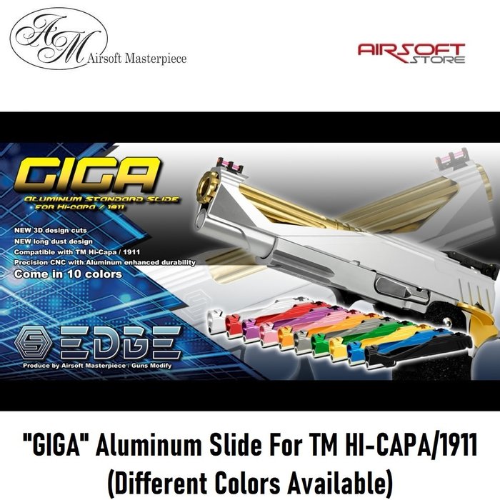 EDGE Custom "GIGA" Aluminum Slide For TM HI-CAPA/1911