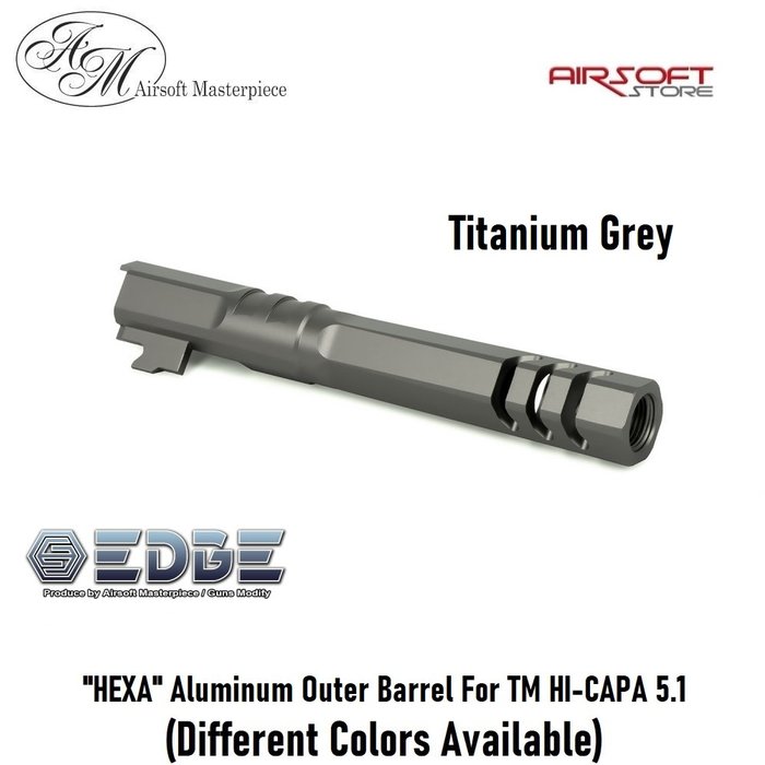 EDGE "HEXA" Aluminum Outer Barrel For TM HI-CAPA 5.1