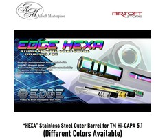 EDGE “HEXA” Stainless Steel Outer Barrel for TM Hi-CAPA 5.1