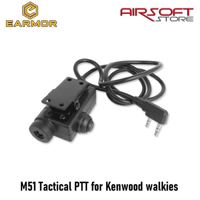 Earmor M51 Tactical PTT for Kenwood walkies