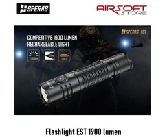 SPERAS Flashlight EST 1900 lumen