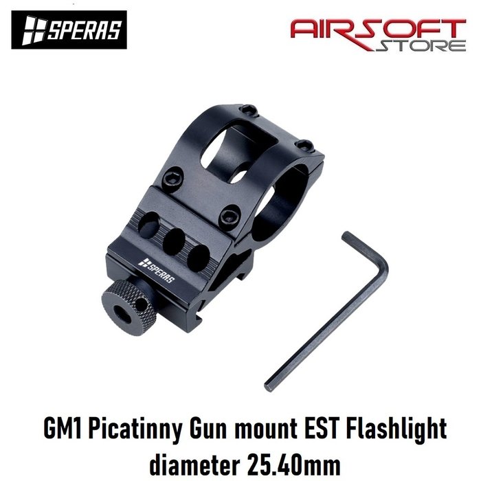 SPERAS Flashlight EST 1900 lumen + Picatinny mount + RPS kit