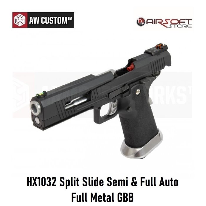 Armorer Works HX1032 Split Slide Semi & Full Auto Full Metal GBB