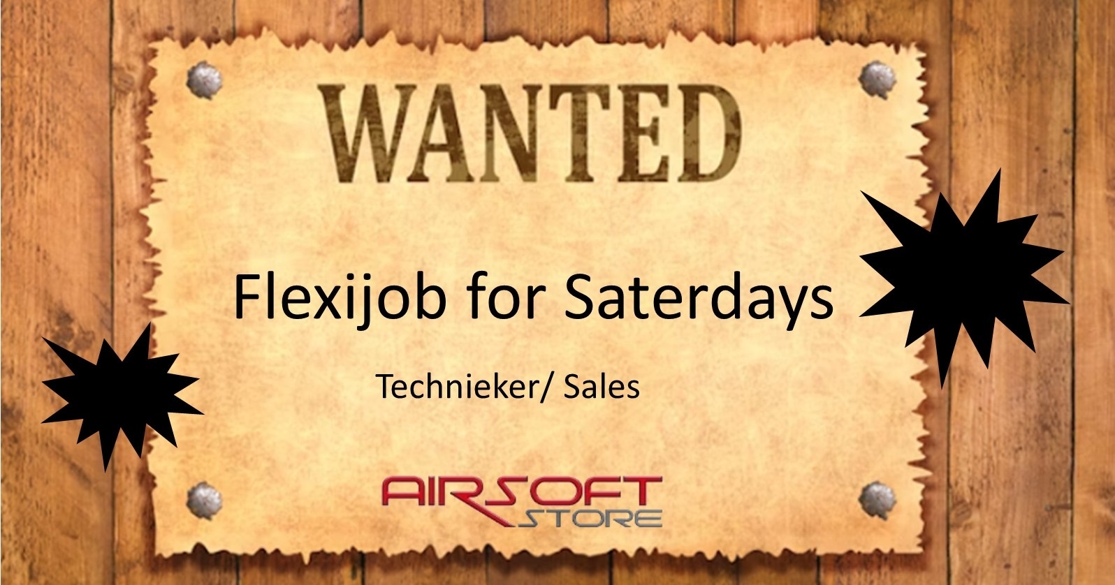 Airsoft Store Flexi job