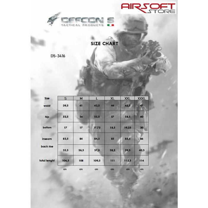 DEFCON 5 PANTHER TACTICAL PANTS (Black)