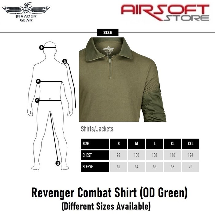 INVADER GEAR Revenger Combat Shirt (OD Green)