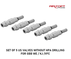 BO SET OF 5 US VALVES WITHOUT HPA DRILLING FOR GBB WE / KJ /VFC