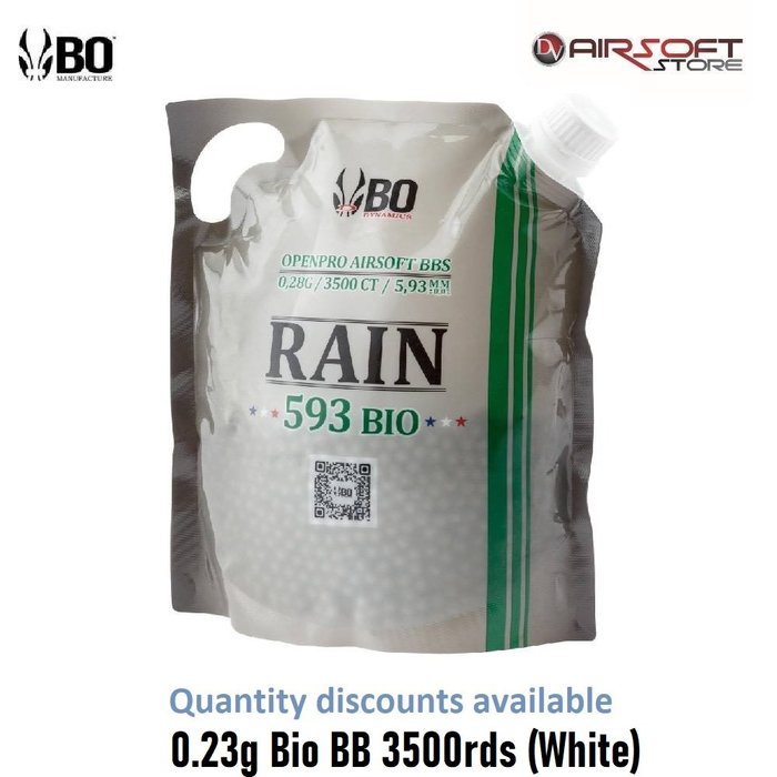 BO 0.23g Bio BB 3500rds (White)