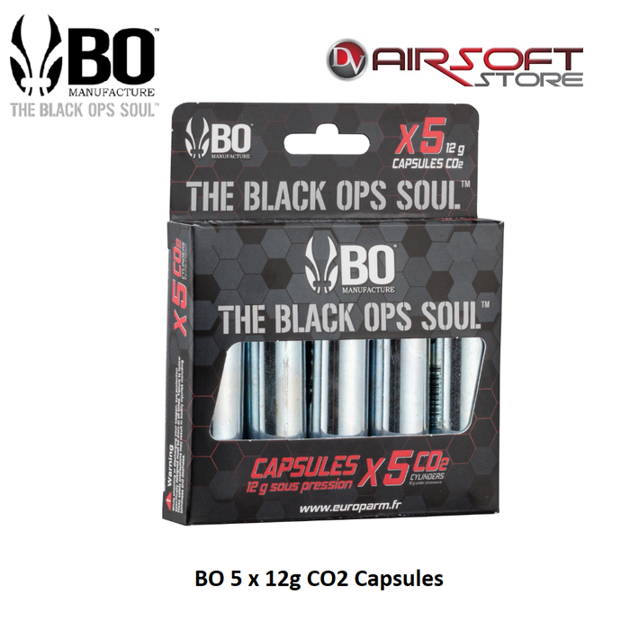BO 5 x 12g CO2 Capsules