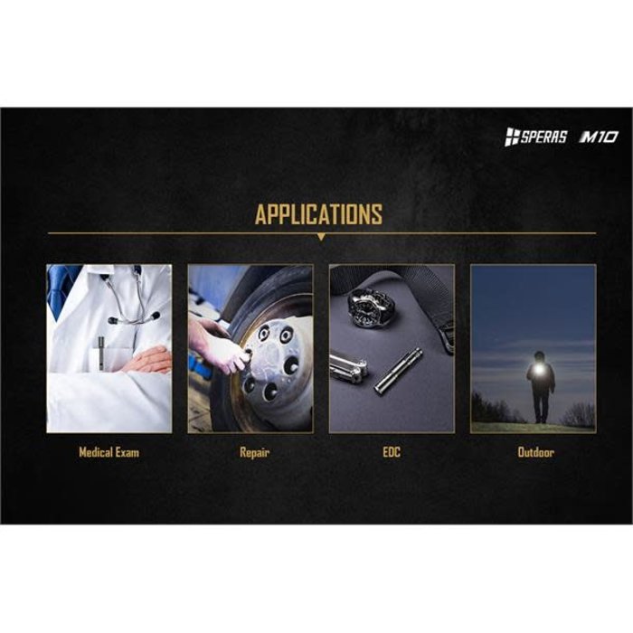SPERAS M10 Slim EDC Flashlight