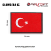 CLAWGEAR Turkey Flag patch Color