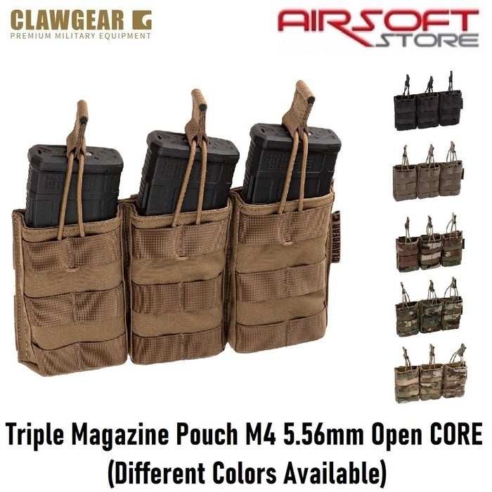 CLAWGEAR Triple Magazine Pouch M4 5.56mm Open CORE