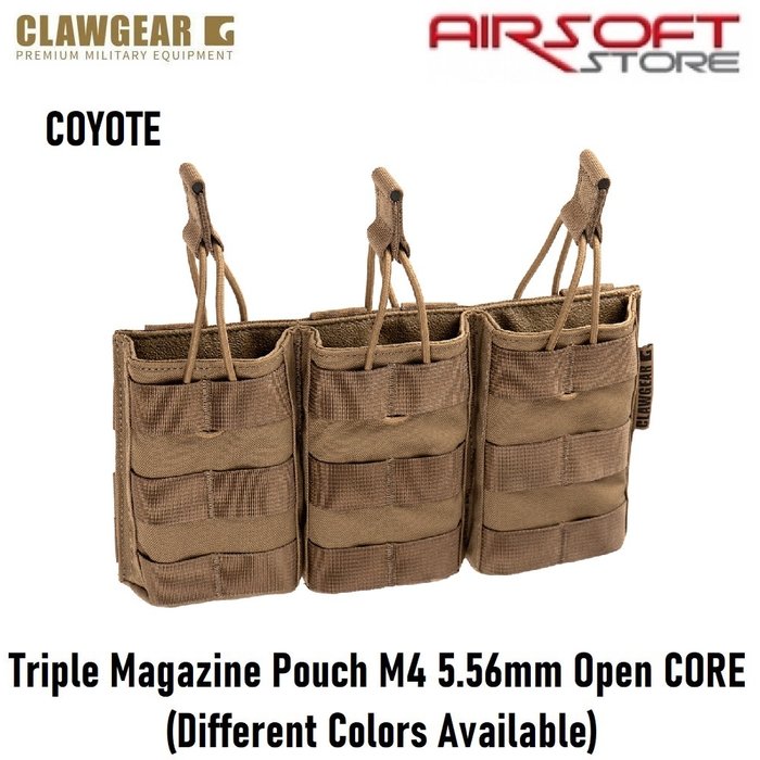 CLAWGEAR Triple Magazine Pouch M4 5.56mm Open CORE