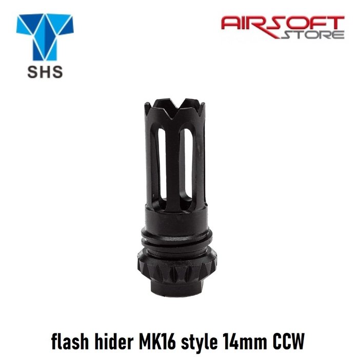 SHS flash hider MK16 style 14mm CCW
