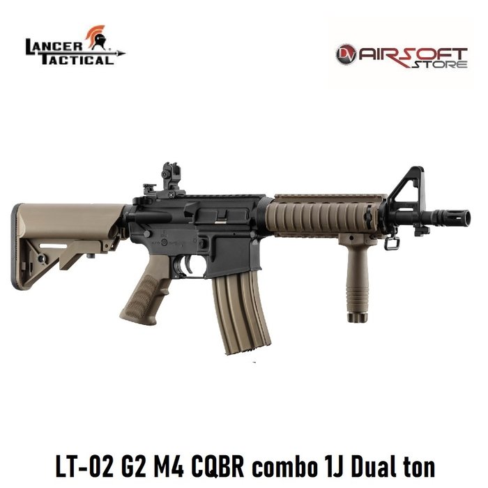 Lancer Tactical LT-02 G2 M4 CQBR combo 1J Dual ton