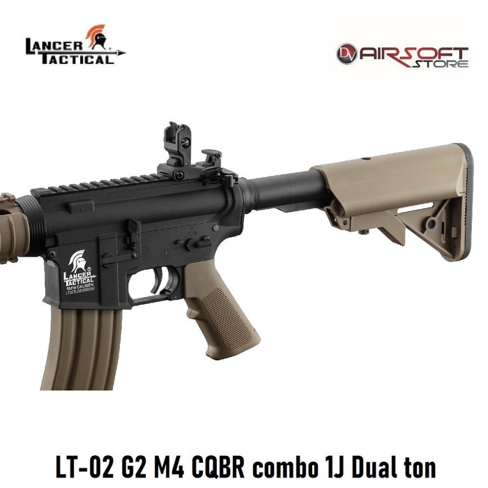Lancer Tactical LT-02 G2 M4 CQBR combo 1J Dual ton