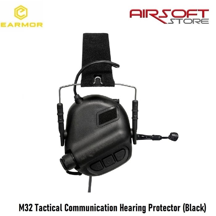 Earmor M32 Tactical Communication Hearing Protector (Black)
