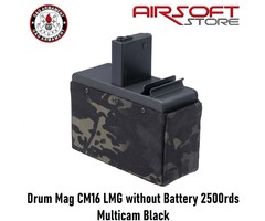 G&G Drum Mag CM16 LMG without Battery 2500rds Multicam Black