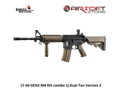 Lancer Tactical LT-04 GEN2 M4 RIS combo 1j Dual Ton Version 2