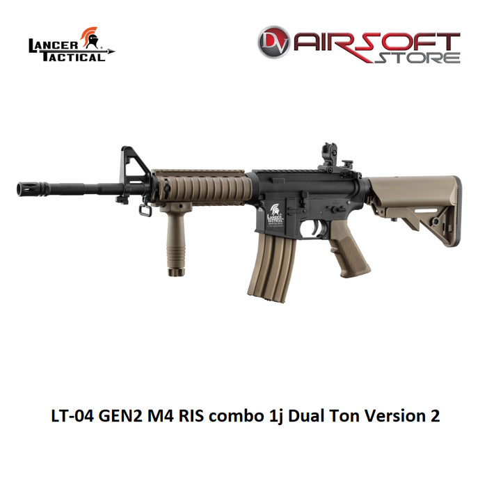 Lancer Tactical LT-04 GEN2 M4 RIS combo 1j Dual Ton Version 2