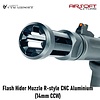 CTM Airsoft Flash Hider Muzzle R-style CNC Aluminium (14mm CCW)