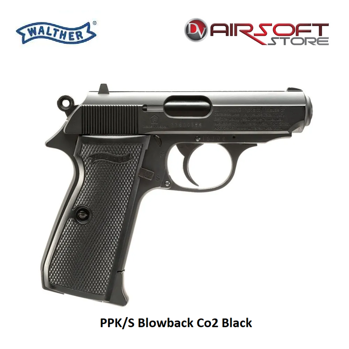 Walther PPK/S Blowback Co2 Black 4.5mm BB