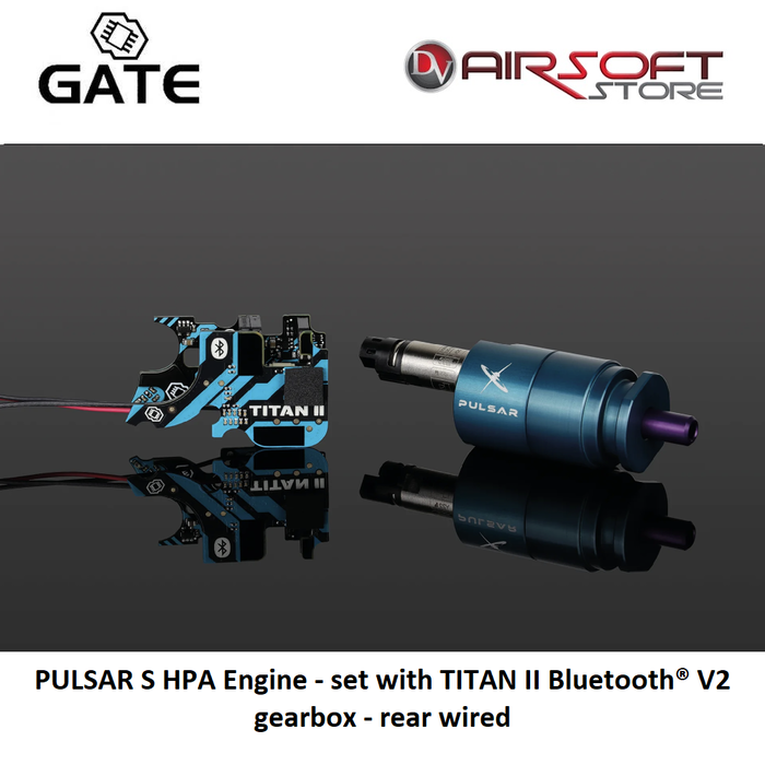 Gate PULSAR S HPA Engine - set with TITAN II Bluetooth® V2 gearbox - rear wired