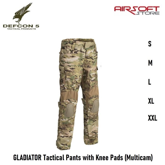 DEFCON 5 GLADIATOR Tactical Pants with Knee Pads (Multicam)