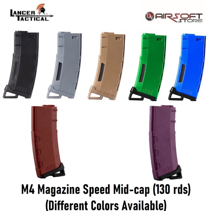 Lancer Tactical M4 Magazine Speed Mid-cap (130 rds)