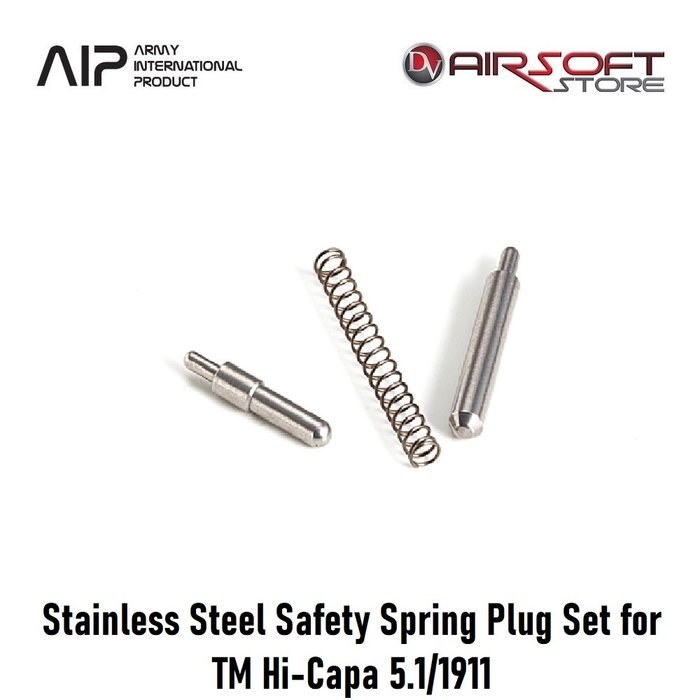 AIP Stainless Steel Safety Spring Pluger Set for TM Hi-Capa 5.1/1911