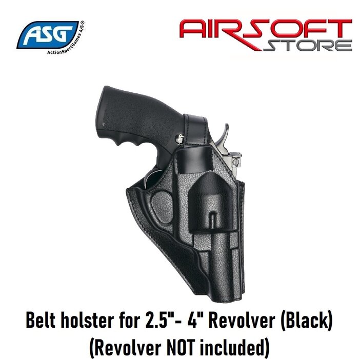 ASG Belt holster for 2.5"- 4" Revolver (Black)