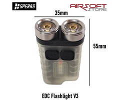SPERAS EDC Flashlight V3 (900 lumen)