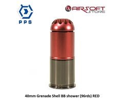SHS 40mm Grenade Shell BB shower (96rds) RED