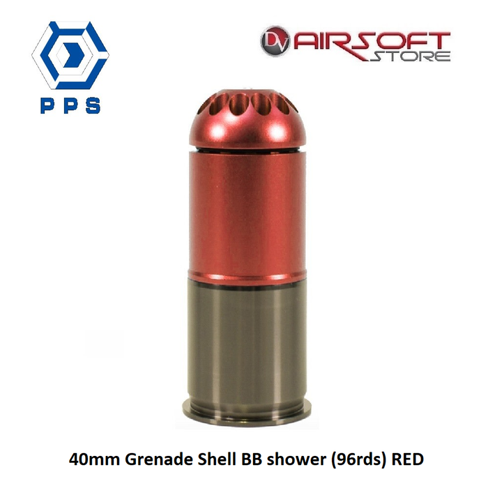 SHS 40mm Grenade Shell BB shower (96rds) RED