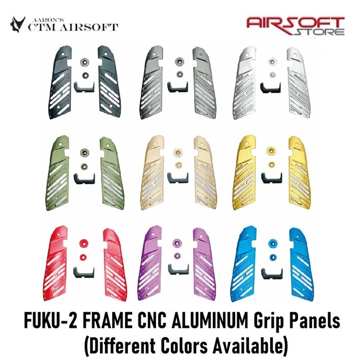 CTM Airsoft FUKU-2 FRAME CNC ALUMINUM Grip Panels