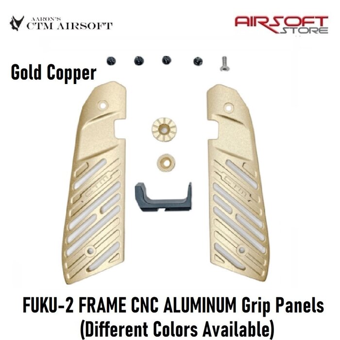 CTM Airsoft FUKU-2 FRAME CNC ALUMINUM Grip Panels